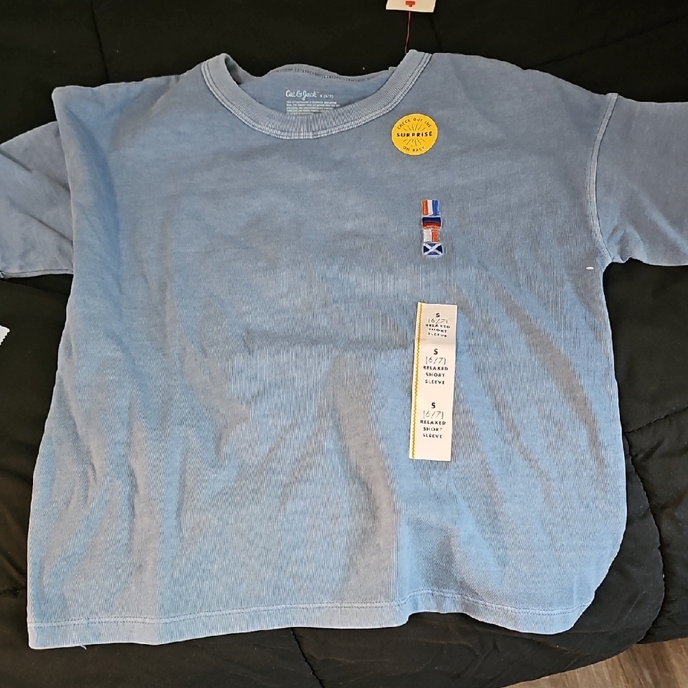 Cat & Jack Blue Short Sleeve Tee